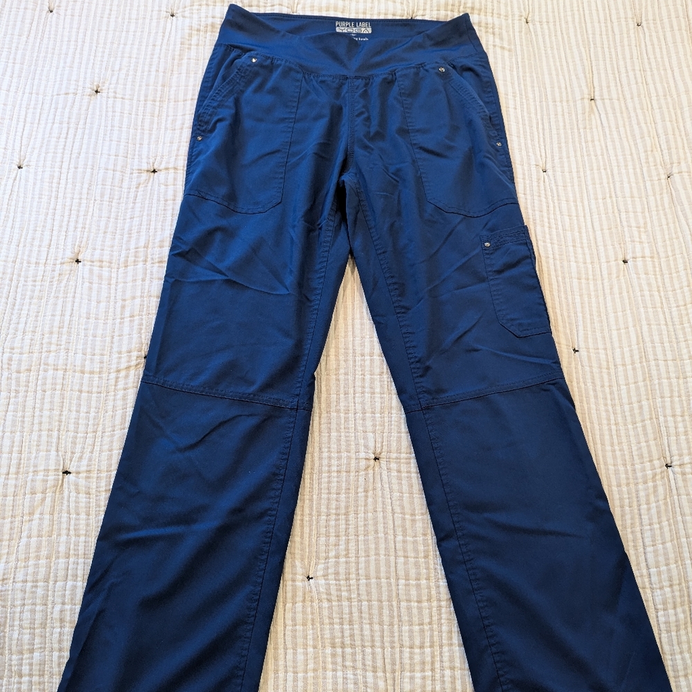 Navy Blue Healing Hands Scrub Pants